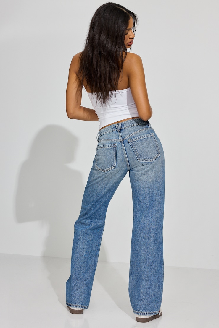 90s Straight Jeans Blue | Garage