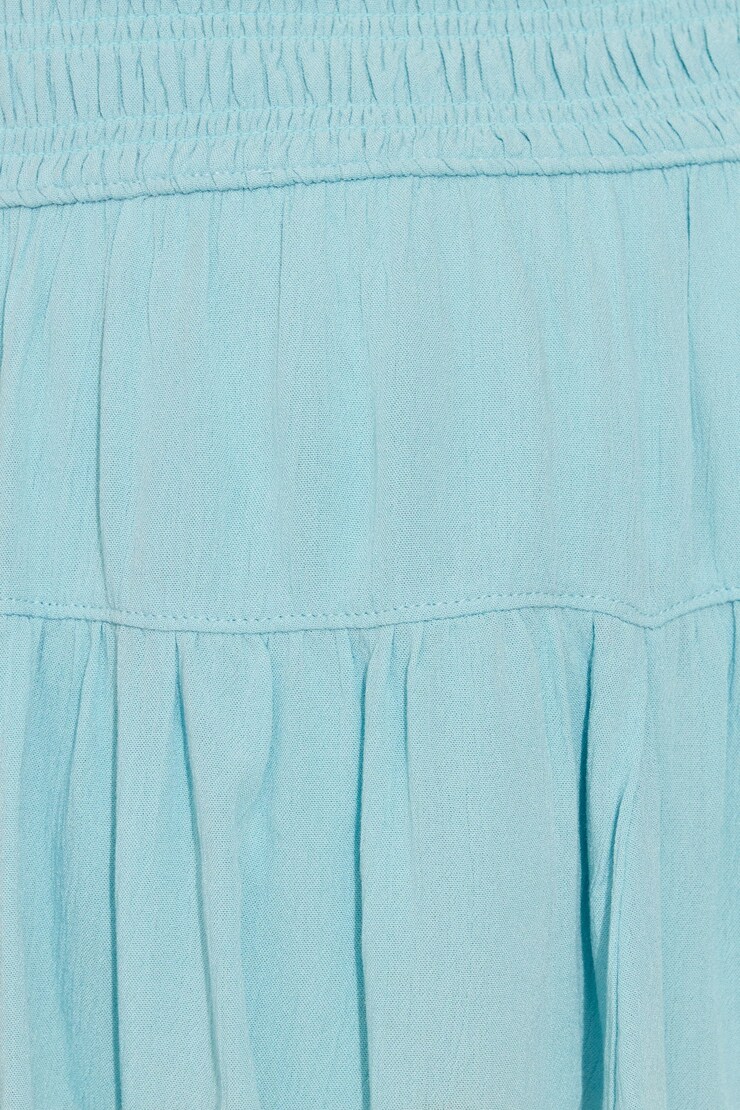 Smocked Mini Skort, Aquatic Blue, large