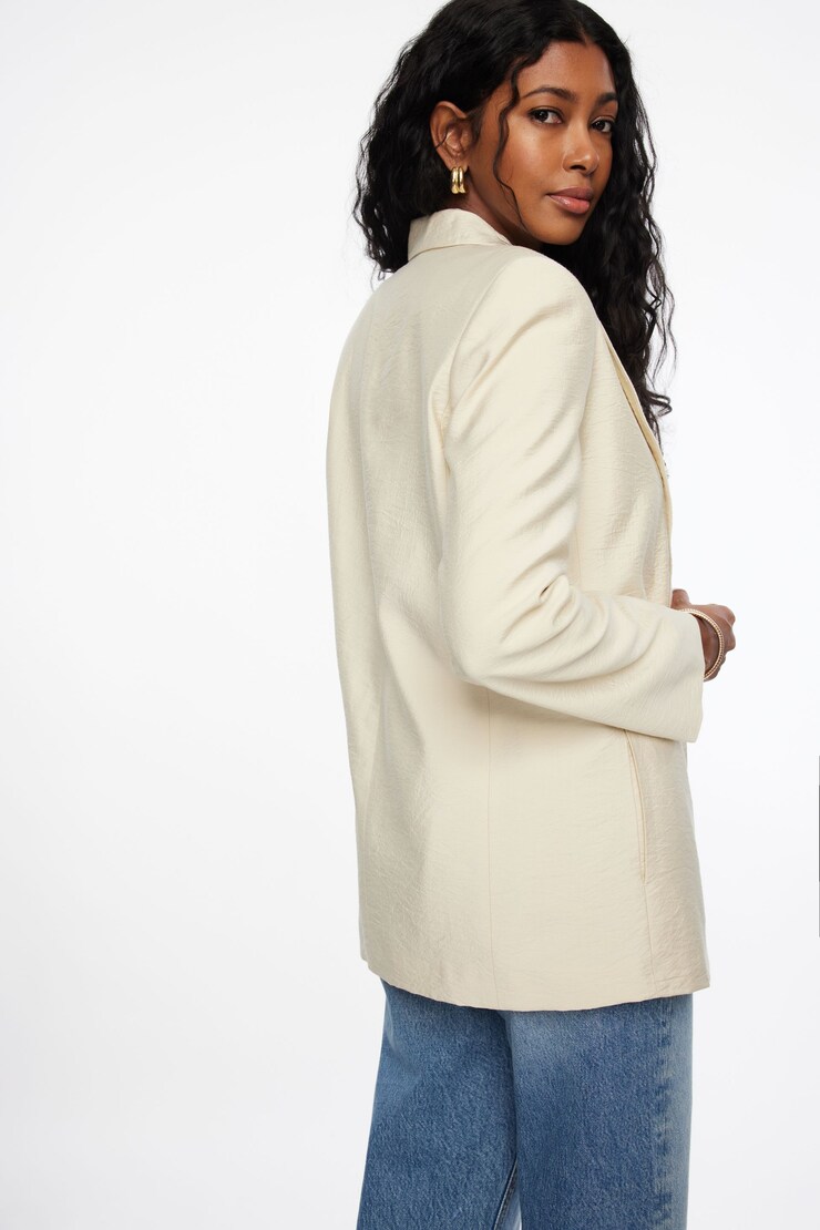 Athena Relaxed Open Blazer Rainy Day Beige large