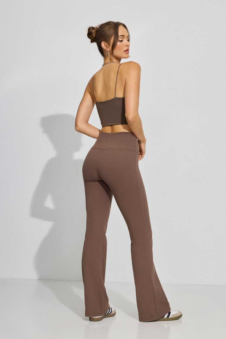Flare Legging, Shopping Bag Brown , large