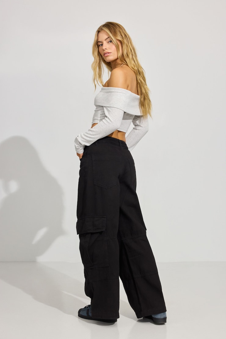 Extreme Baggy Cargo Pants Black | Garage