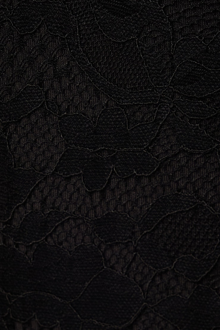 Lace Sweetheart Bodysuit Jet Black  large
