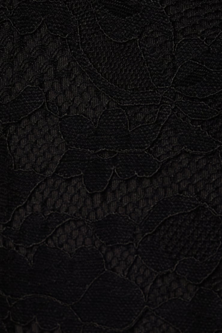 Lace Sweetheart Bodysuit Jet Black  large
