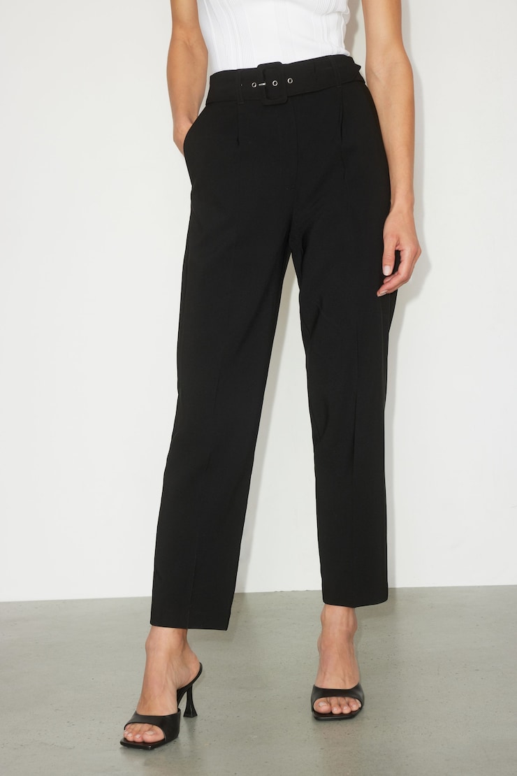 Belted Kendall Slim Pants Jet Black large