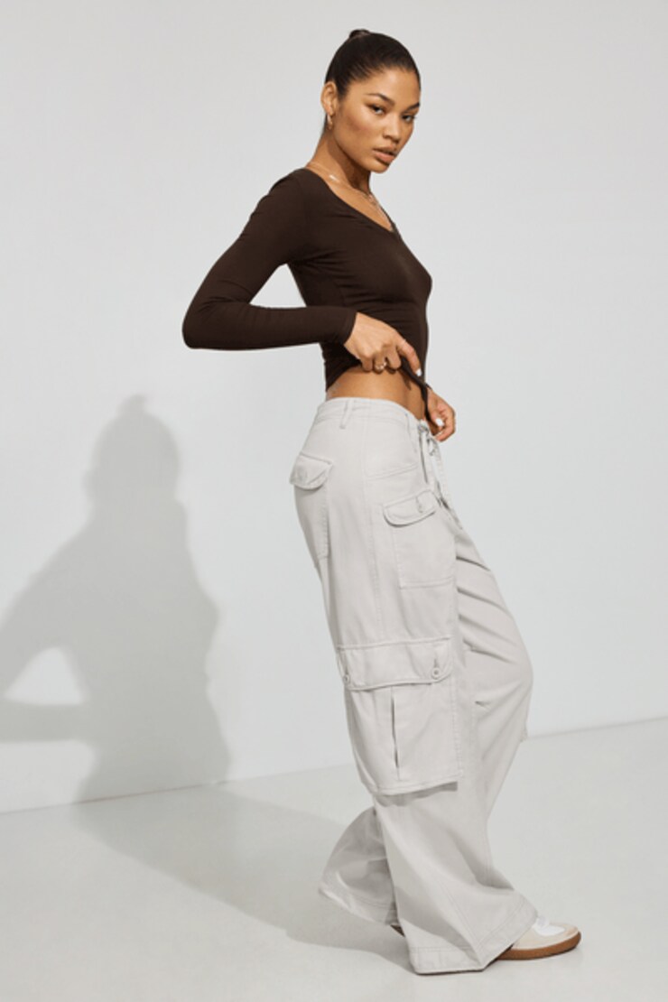 Extreme Baggy Cargo Pants, Cement Grey, large