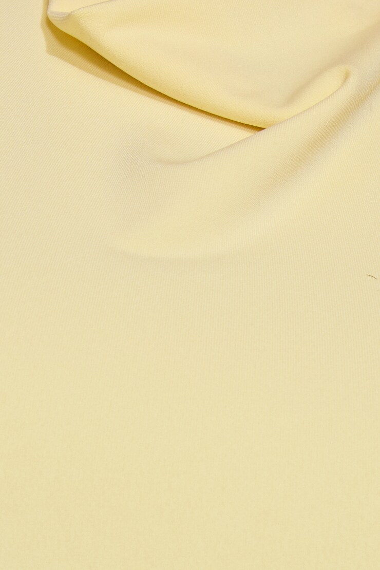 High Neck Cowl Top, Anise Flower Yellow, large
