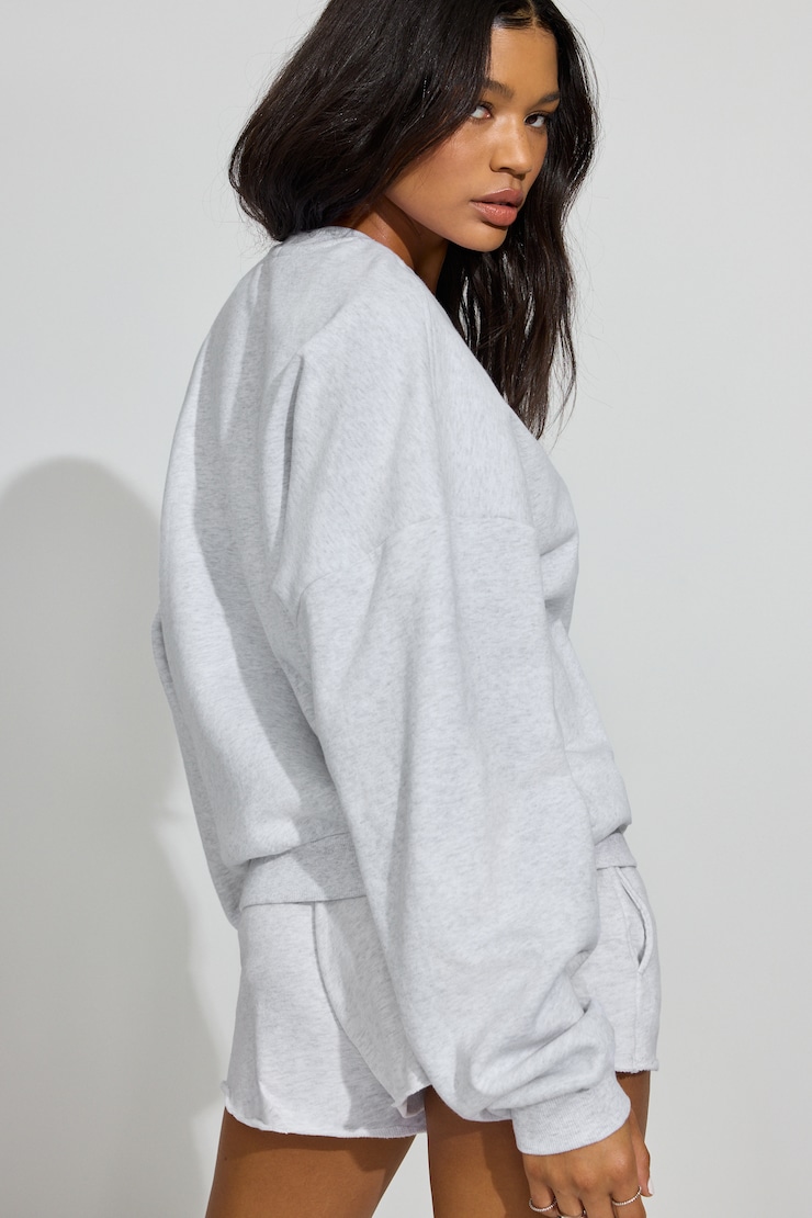 UltraFleece Crewneck Sweatshirt, Spring Grey Mix, large