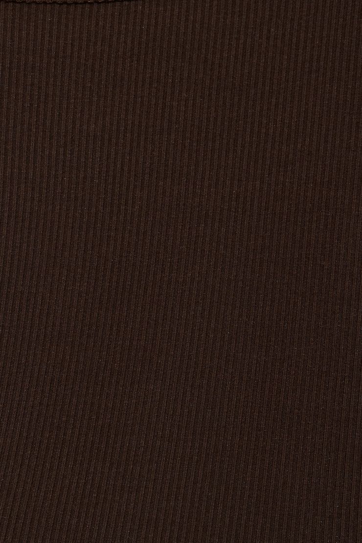 Mini Ribbed Button Down Cami Top, Armadillo Brown, large