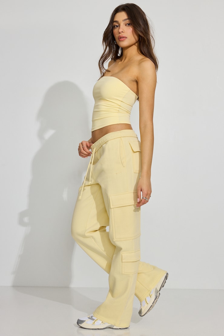 UltraFleece Cargo Sweatpants, Anise Flower Yellow, large