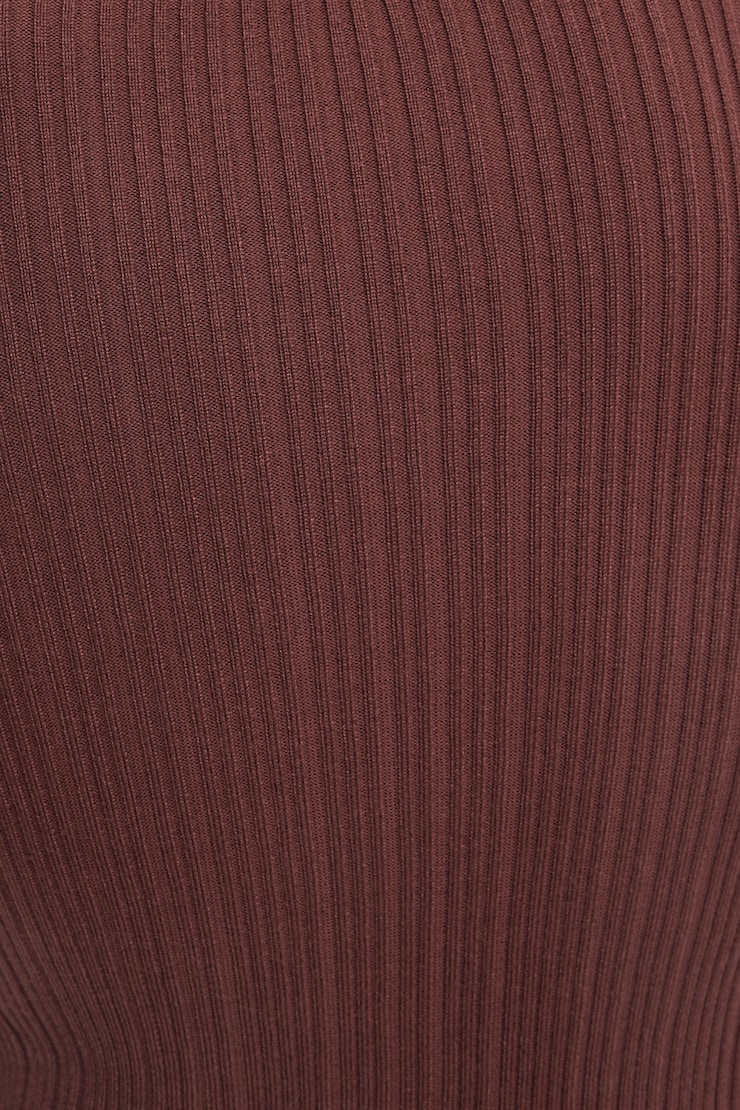Ribbed Flyaway Cardigan Dark Ruby large