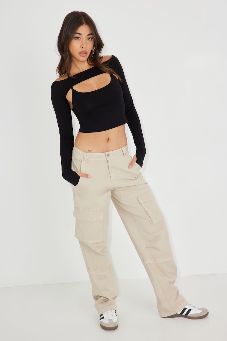 T-Back Cami Shrug Set, Jet Black, large