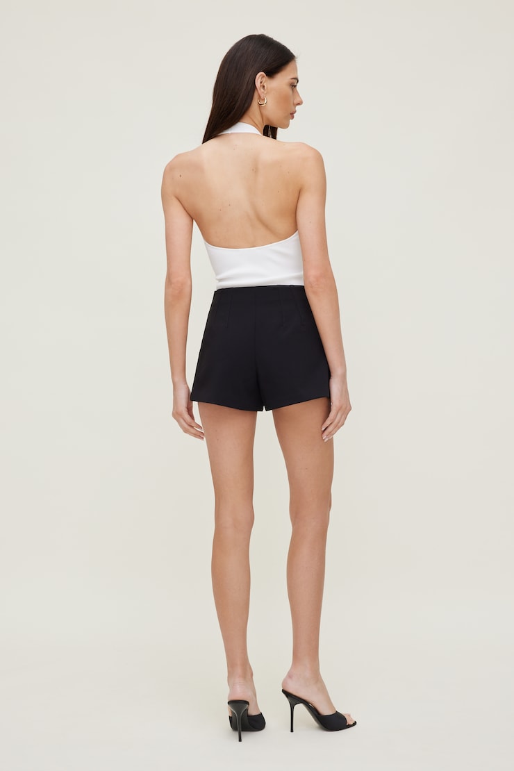 Darted Ultra High Rise Mini Shorts