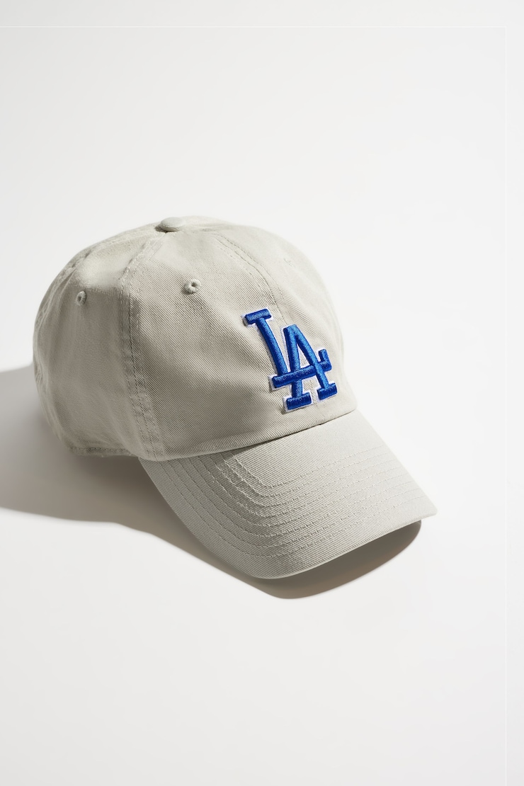 '47 BRAND | Los Angeles Clean Up Cap Light Grey/Royal Blue large