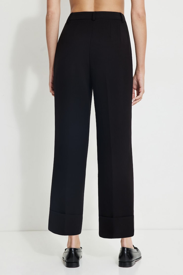 Max Cuffed Ankle Pants Jet Black large