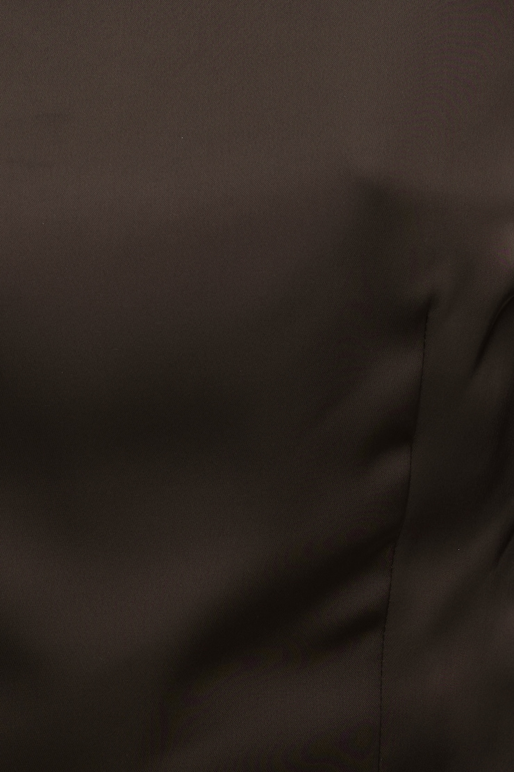 Faye Cropped Boat Neck Satin Blouse