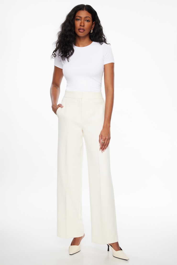Drea Crewneck Jersey T Shirt Bright White large