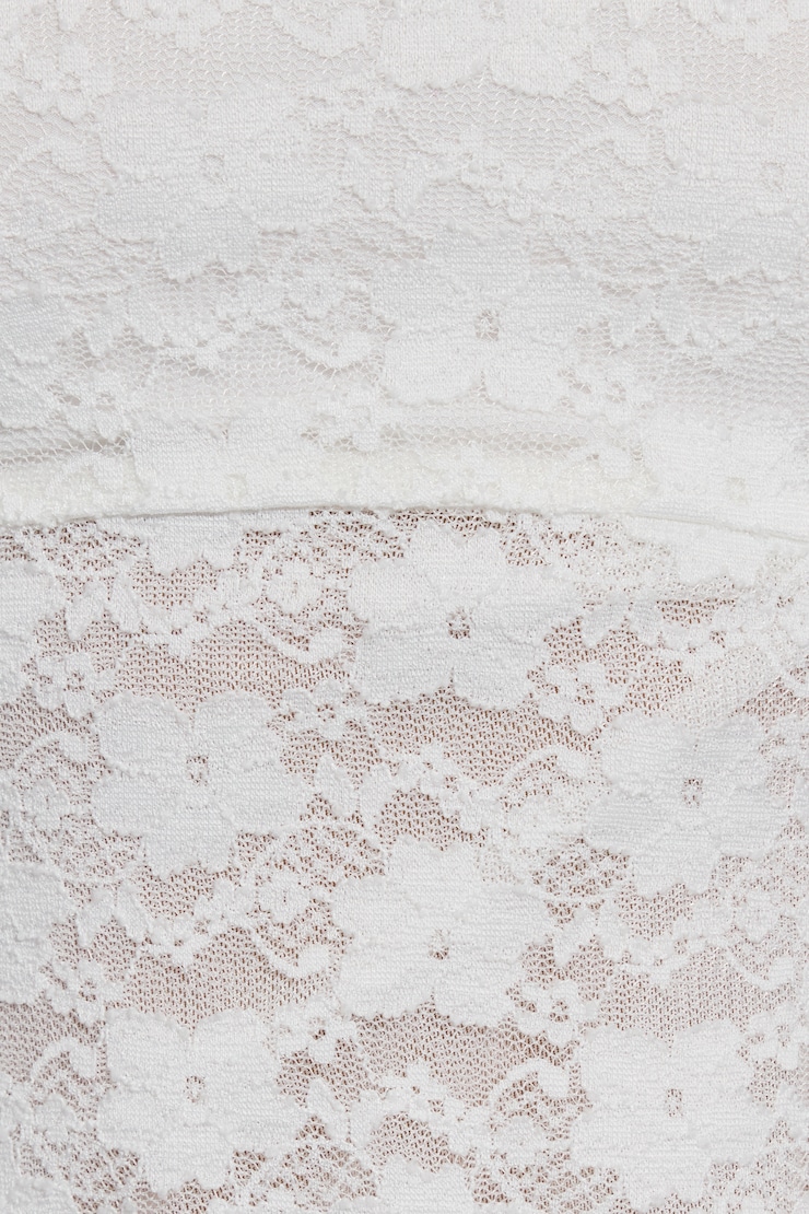 Asymmetric Tube Top, Snow White, large
