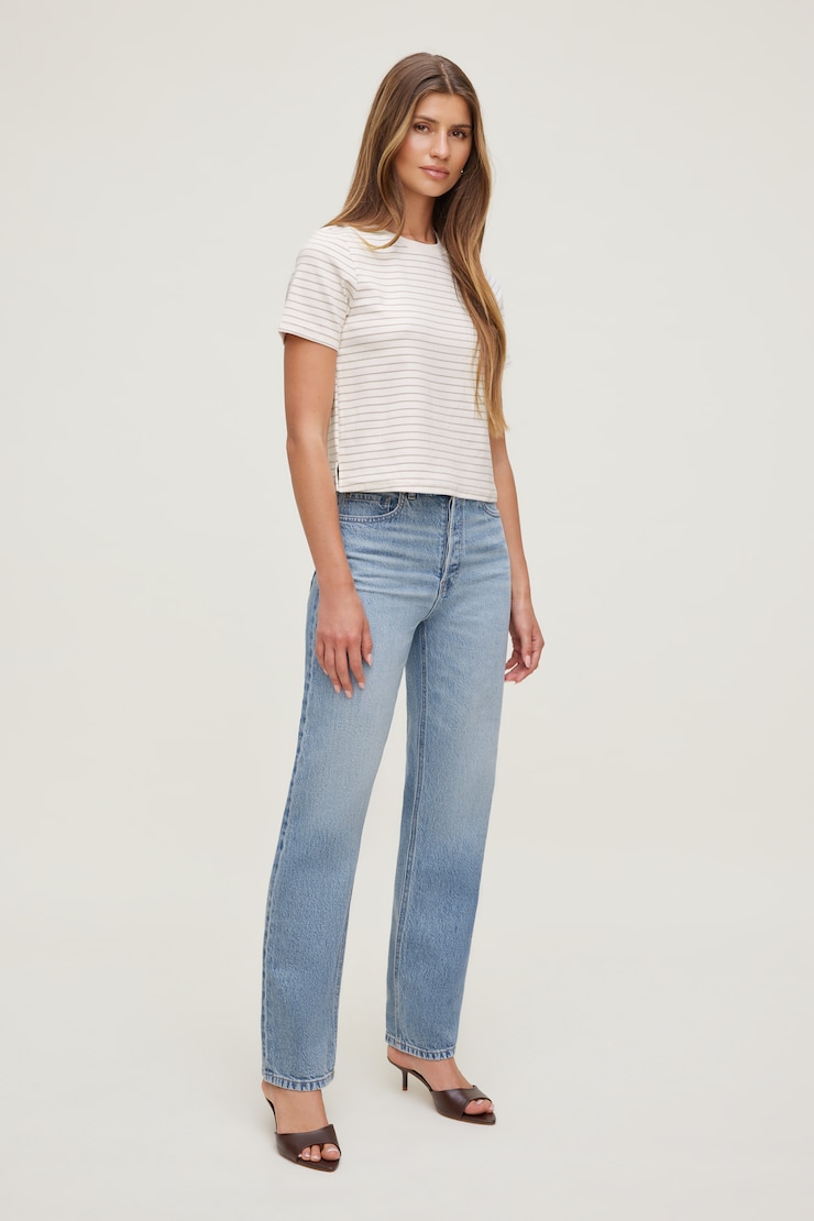 Everyday Striped Heavy Cotton T Shirt