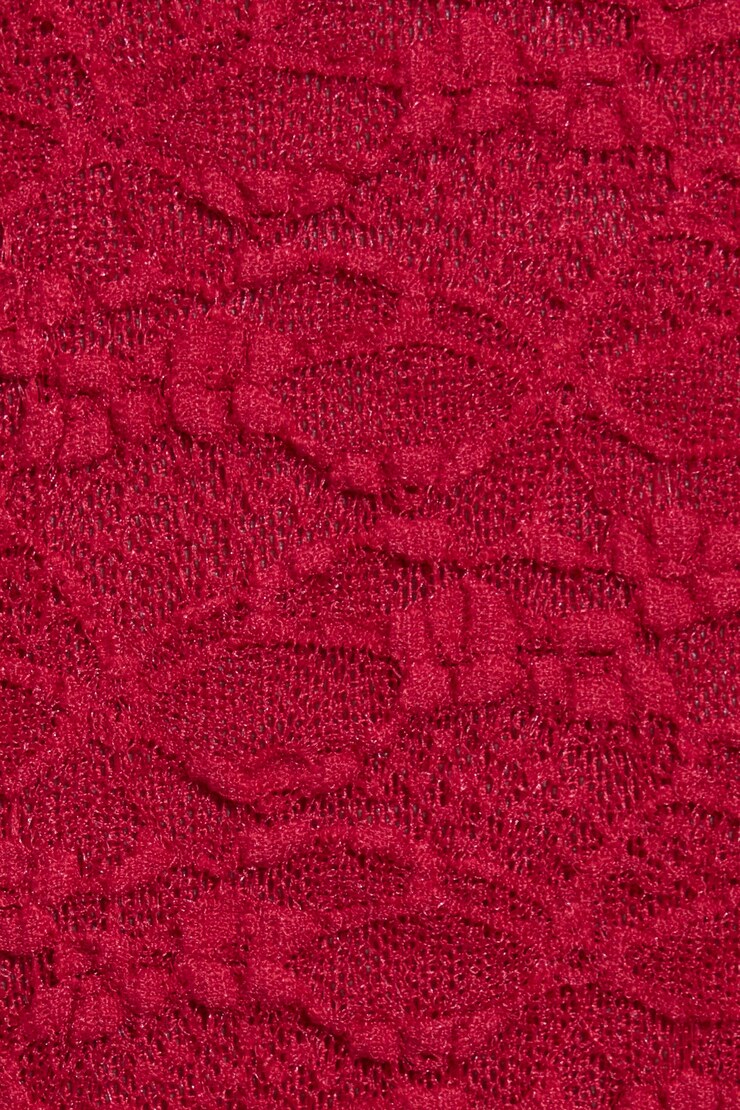 Milan Lace Bustier Top, Chili Pepper Red, large