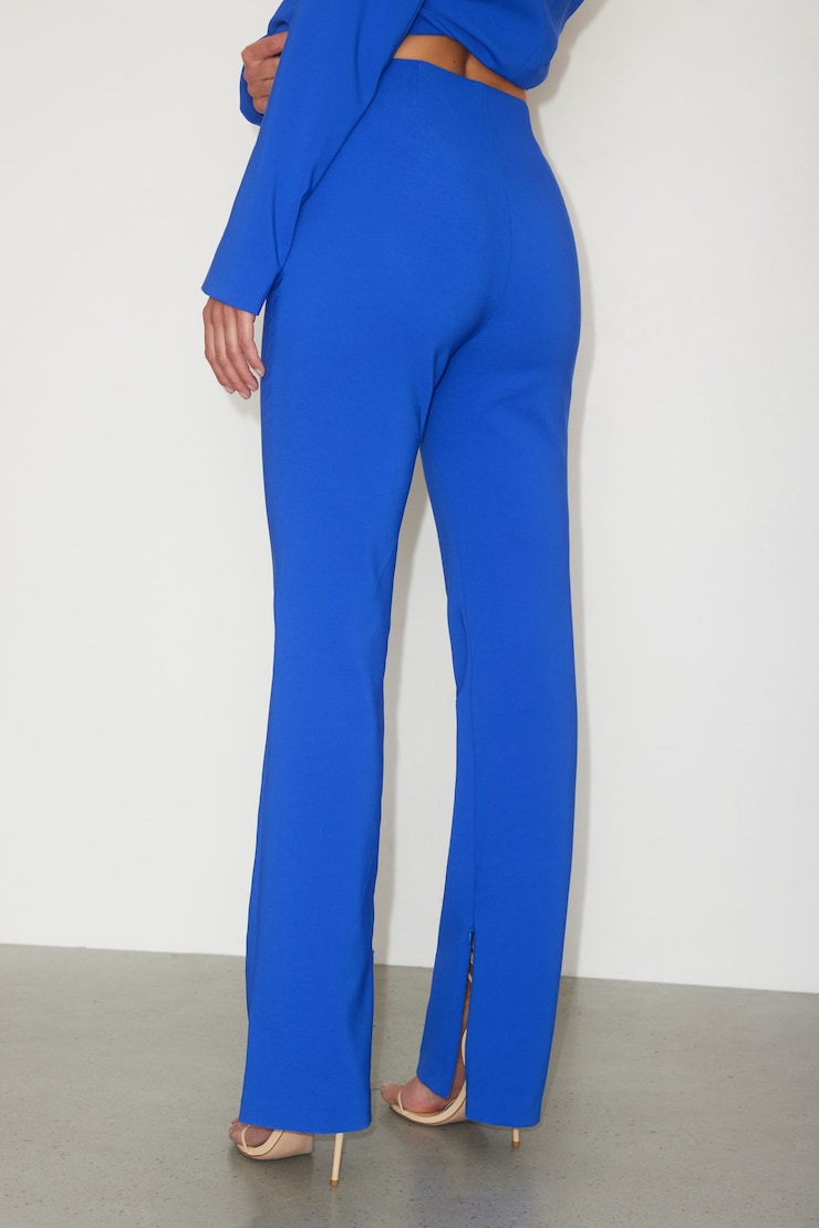 Pantalon Helena évasé Bleu Saphir Intense large