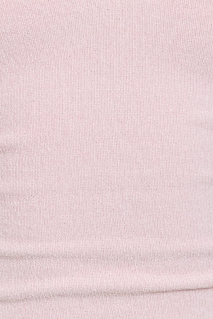 Camisole en chenille à col V avec petites bretelles