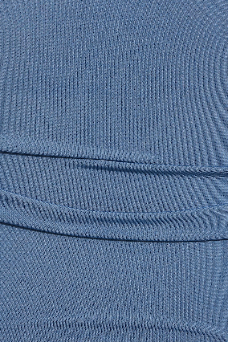 Haut bouffant à col châle montant