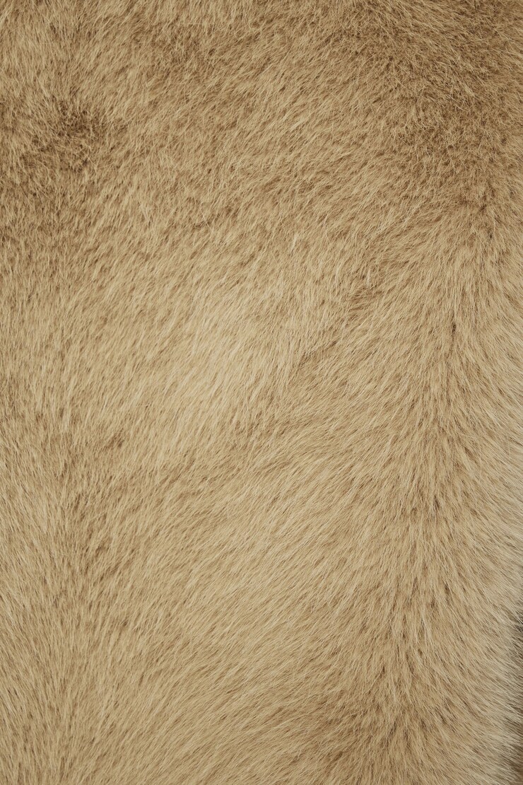 Faux Fur Midi Jacket French Toast Brown large