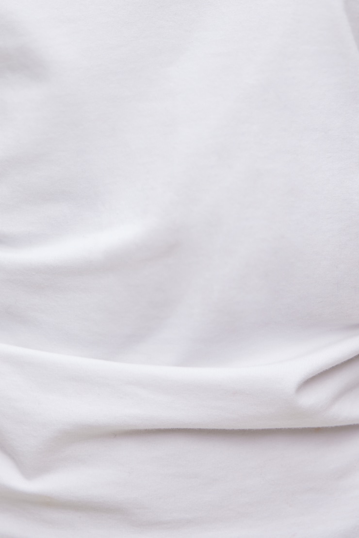 T-shirt Andrea froncé en coton et spandex