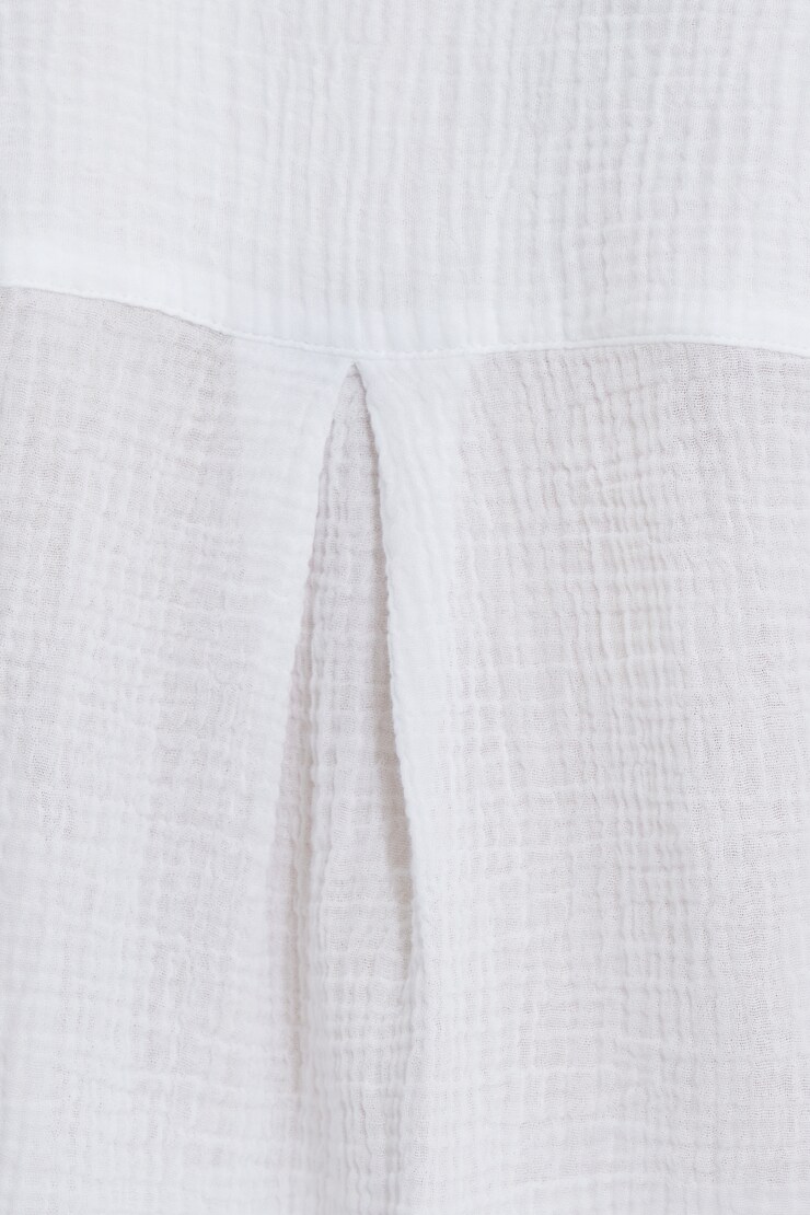 Oversized Gauze Shirt Bright White large