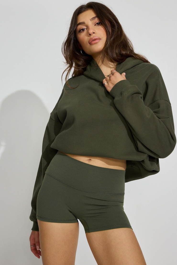 Active Booty Shorts, Martini Green, large