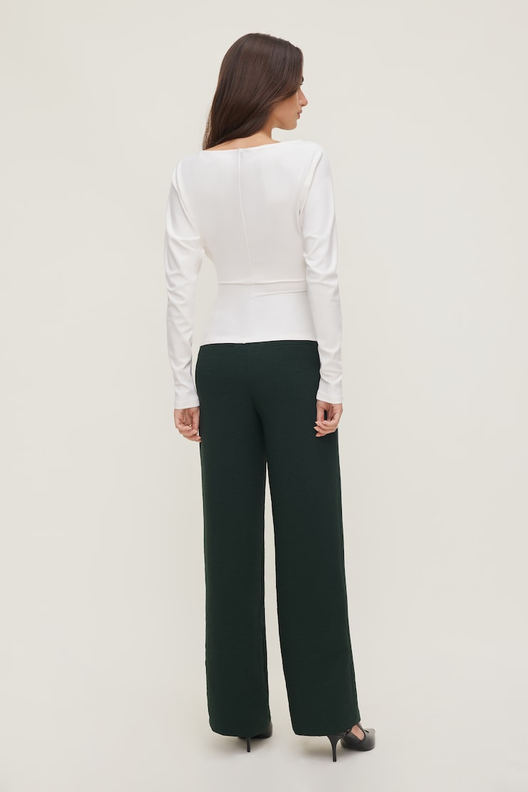 Yasmin Airflow Straight Leg Pants Scarab Green large