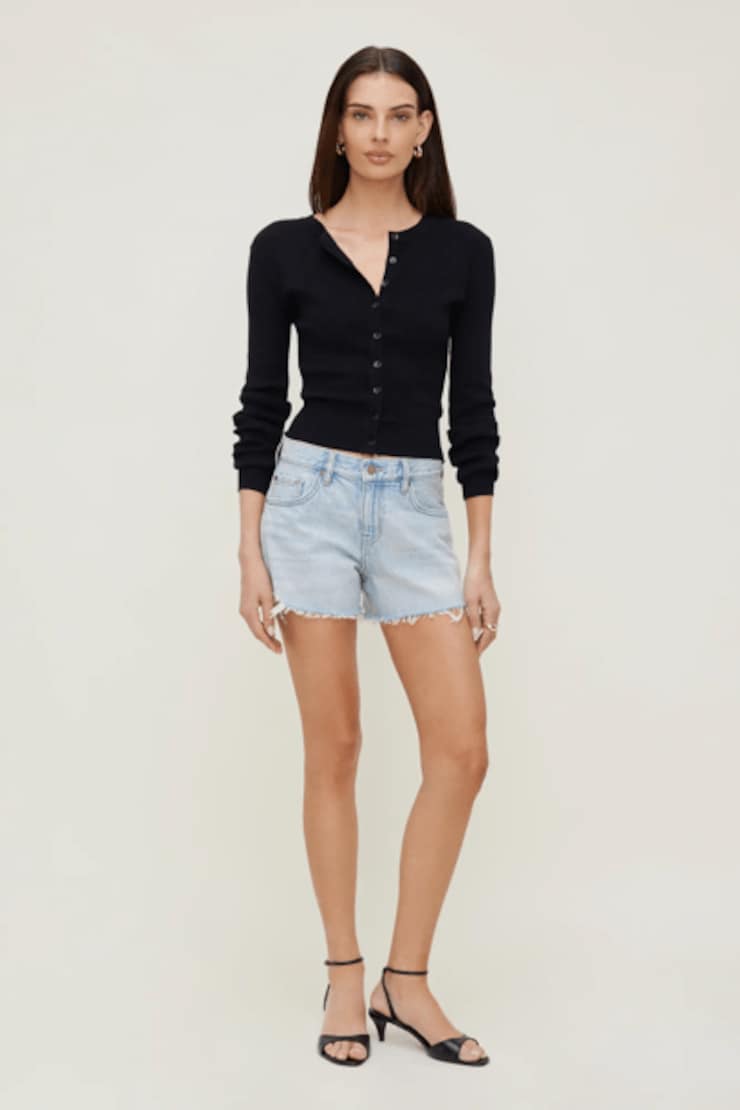 Cardigan à col rond Rebecca