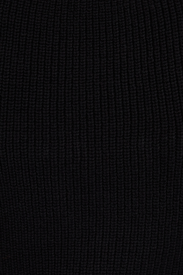 Tie Front Vest, Jet Black, large
