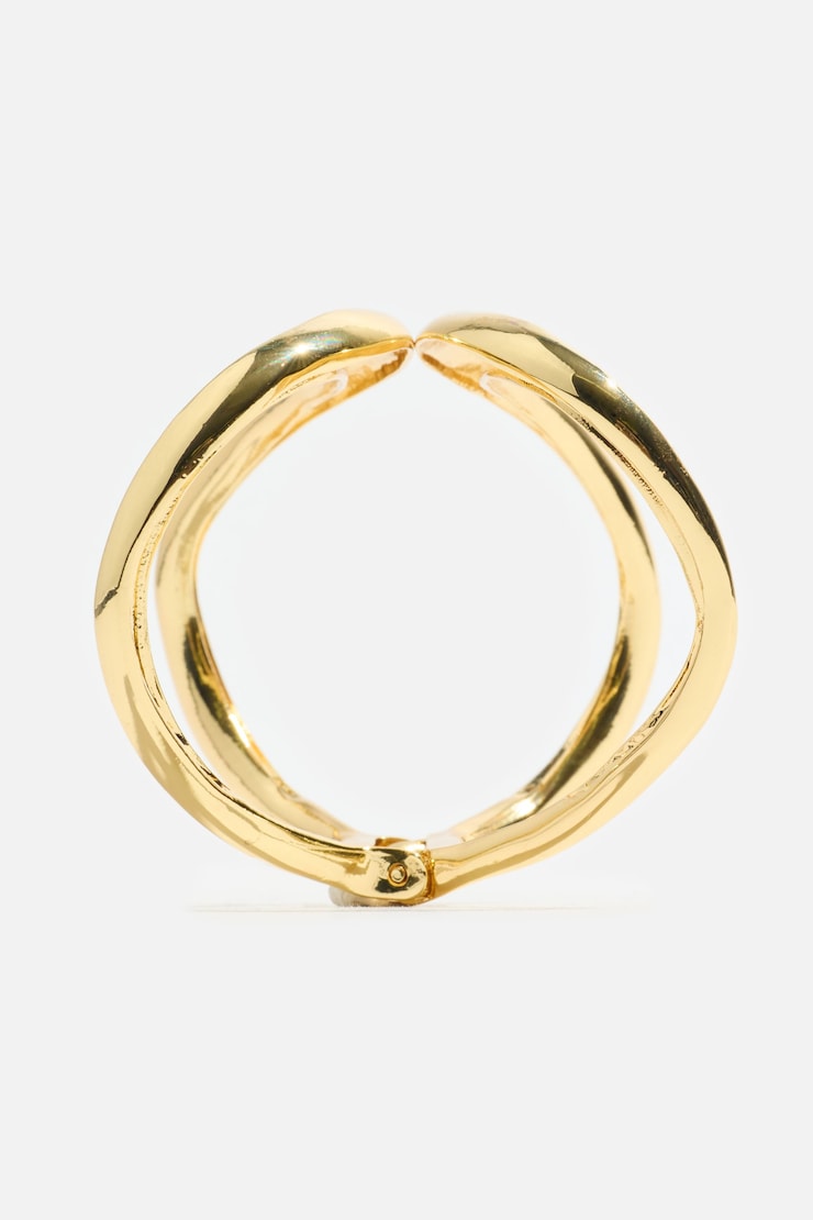 Open Curve Cuff Bracelet Gold large