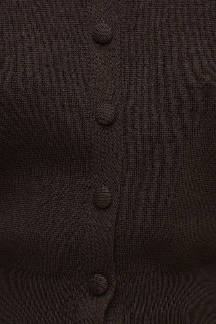 Cardigan à manches bouffantes