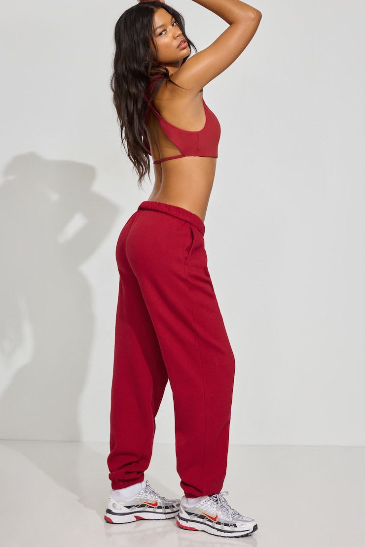 UltraFleece Boyfriend Sweatpants, Jester Red, large