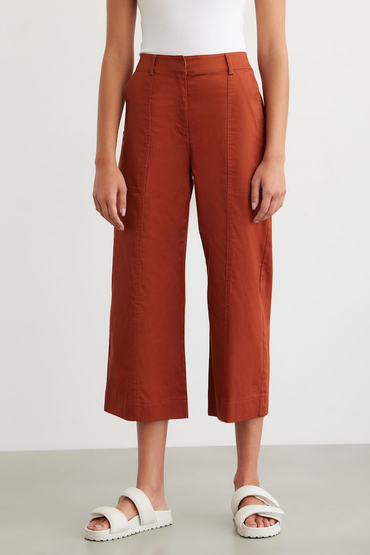 Utility Culotte Pant Orange Sequoia large
