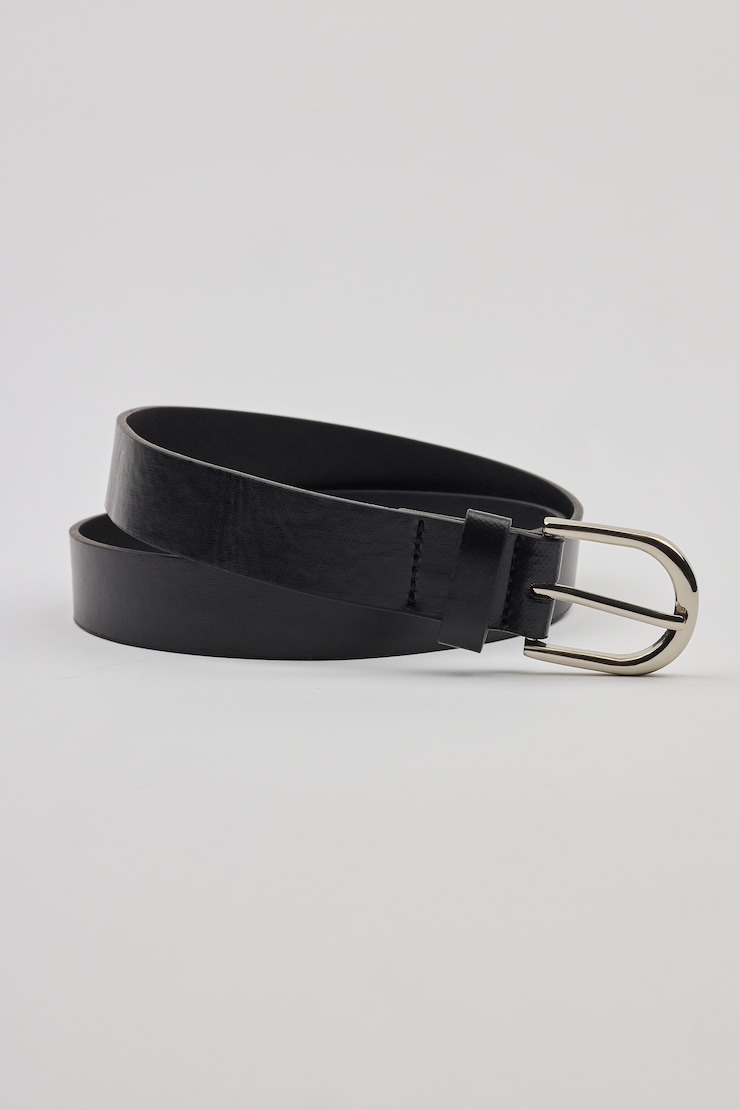U Buckle Classic Belt, Black, large