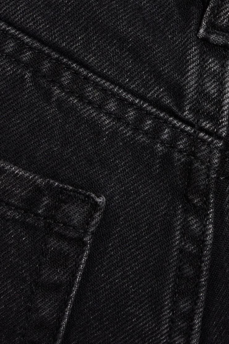 Relaxed Straight Jeans, Onyx Black, large