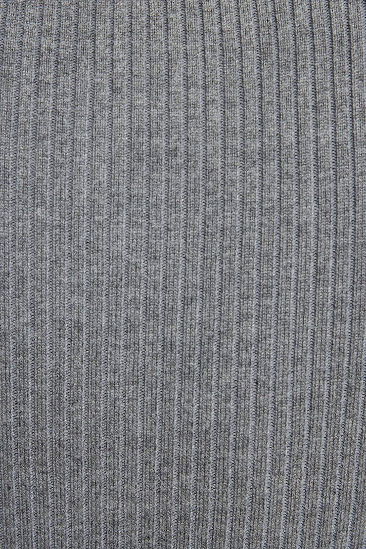 Ribbed Crewneck Cardigan