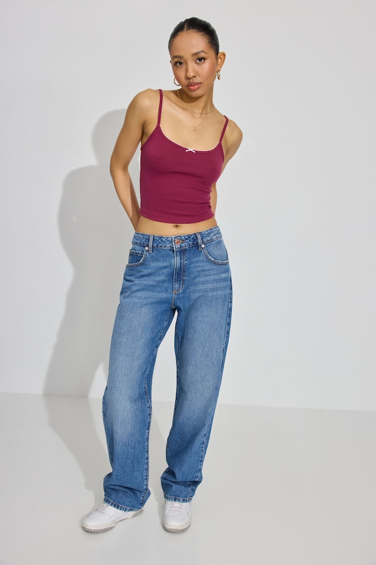 Felicia Cami Top, Red Plum, large