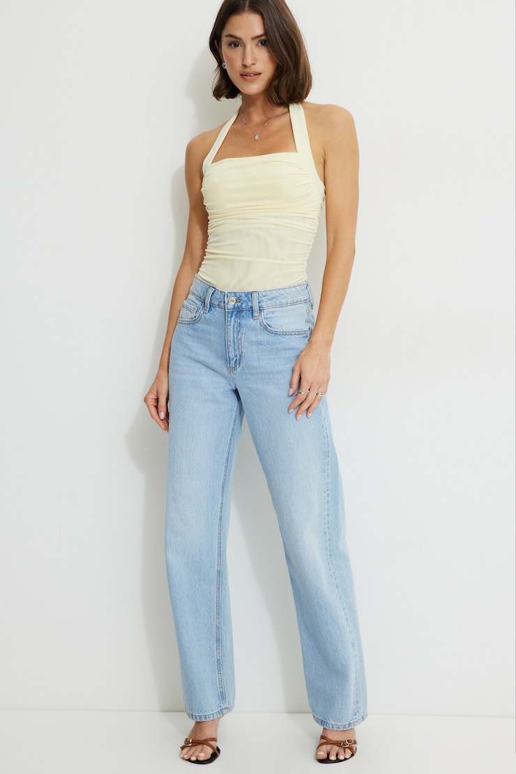 Halter Mesh Bodysuit