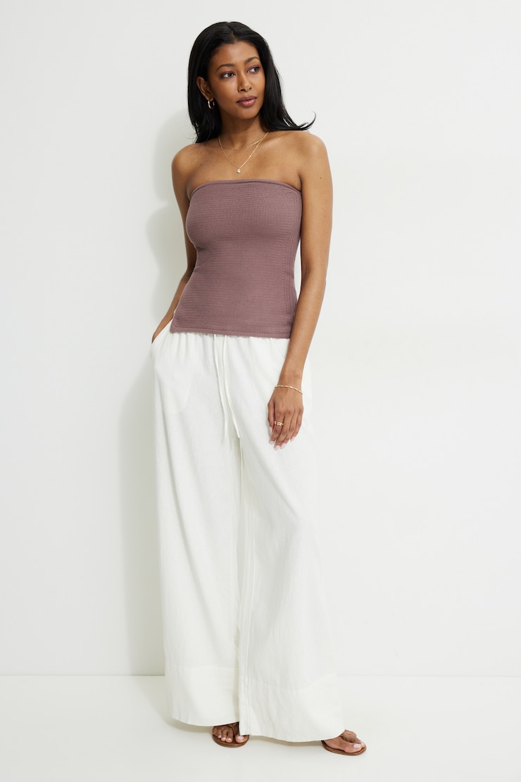 Knit Tube Top Pink | Dynamite