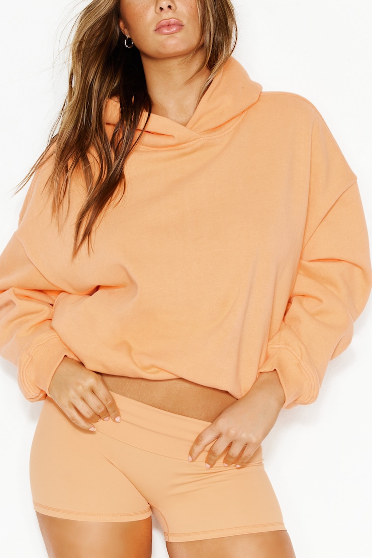 UltraFleece Hoodie, Juicy Peach Orange, large