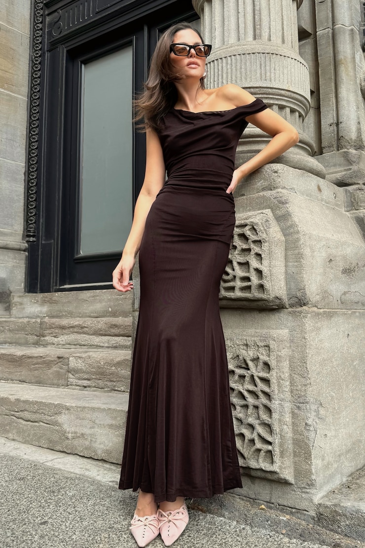 Robe maxi en maille Kristina