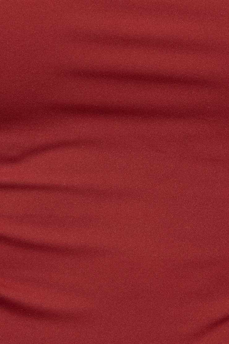 Sleek Longline Tube Top, Pomegranate Red, large