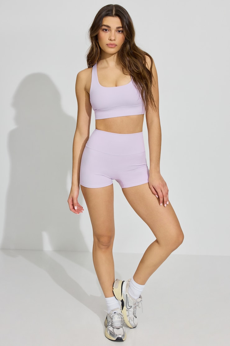 SoftActive Booty Shorts, Orchid Petal Purple, large