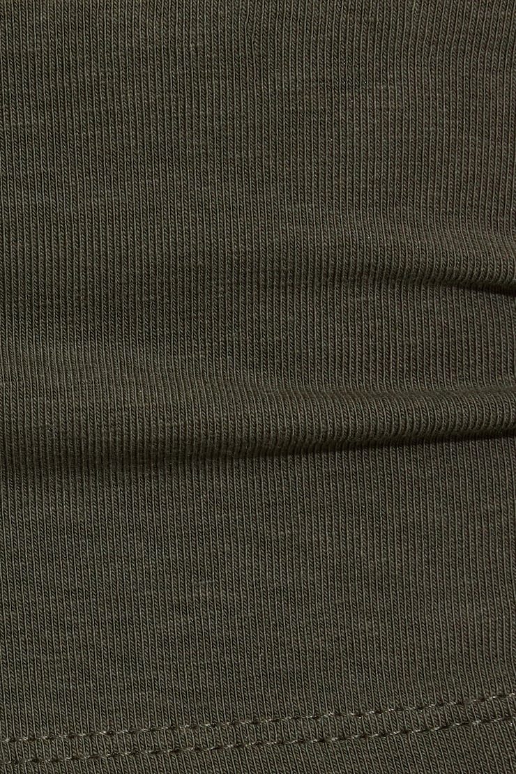 Crew Neck Open Back Short Sleeve Top