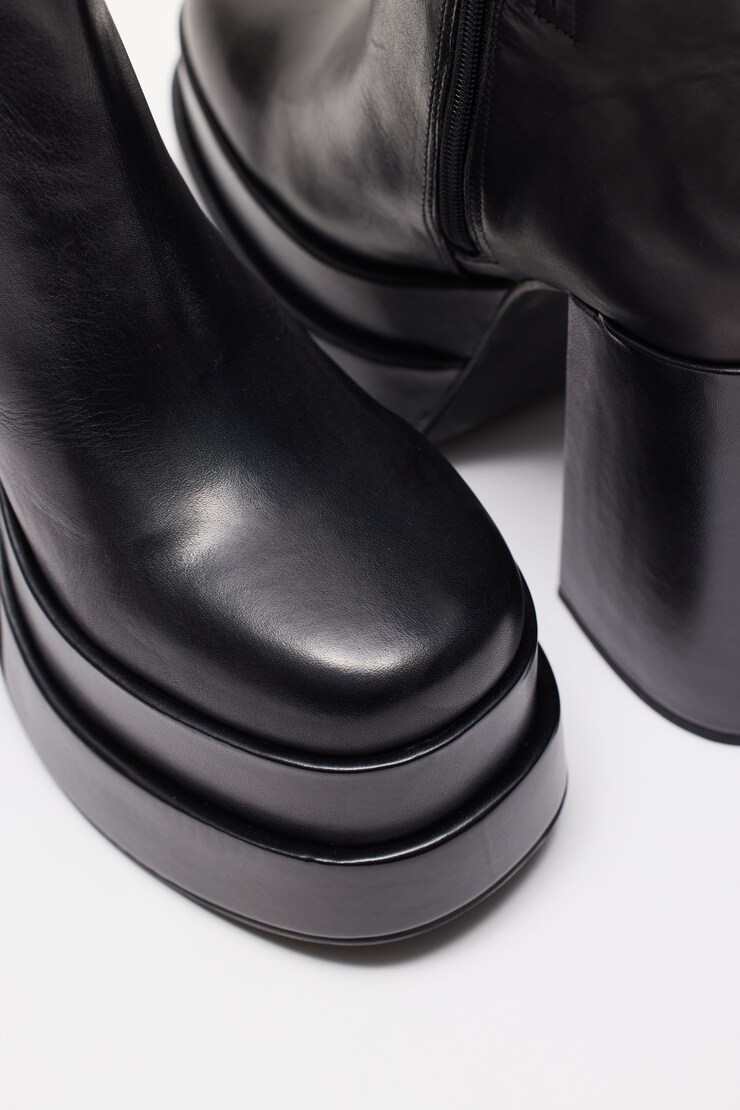 STEVE MADDEN - Bottes à plateforme Cobra, Noir encre, large