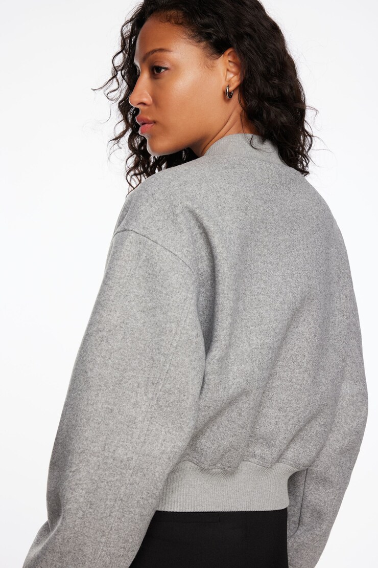 Bomber Jacket Medium Grey  large